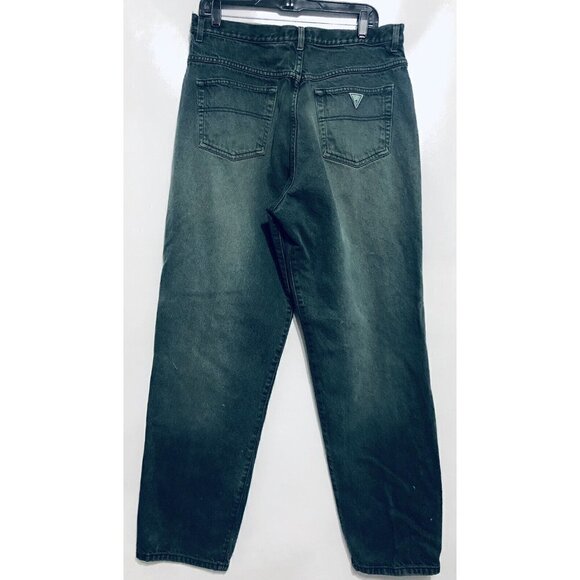 Vintage Guess Womens Size 36 Pascal Jeans Green Mom Style High Waist - Picture 3 of 9